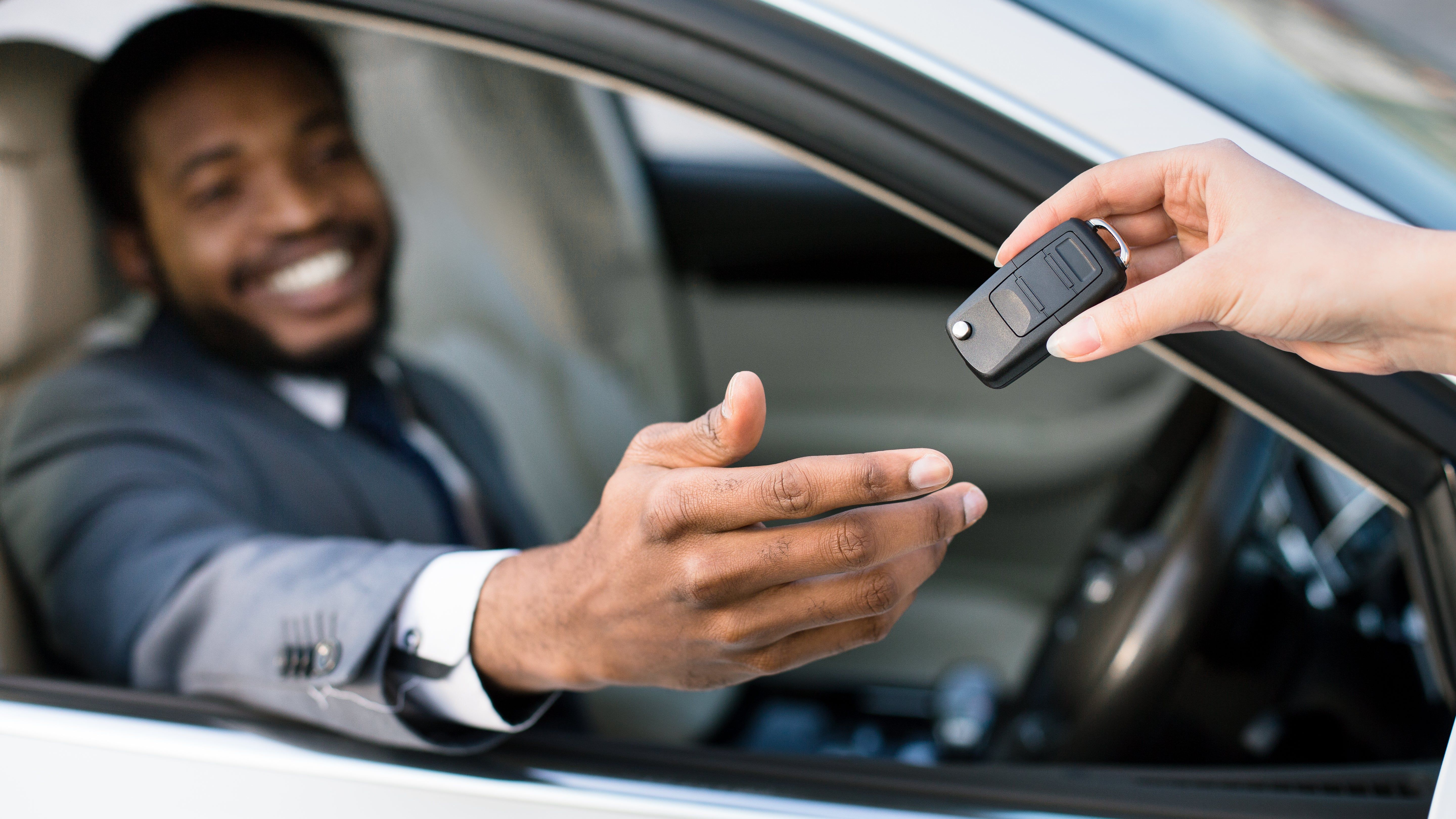 Car Renting to a happy customer